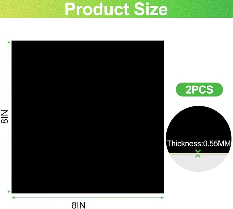 ToLanbbt طقم إصلاح بطانة البركة 2 قطعة، 8'' × 8'' لاصق ذاتي مقاوم للماء EPDM طقم إصلاح بطانة سميك من المطاط لربط البركة، - Image 2